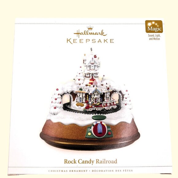 Hallmark Keepsake Rock Candy Railroad Christmas Ornament Sounds Lights Motion - Picture 3 of 9